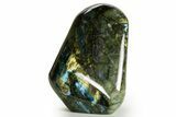 Flashy Free-Standing Polished Labradorite - Madagascar #364179-1